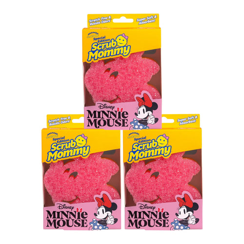 Disney Minnie Mouse Scrub Mommy Sponge (3ct) (X4NK)