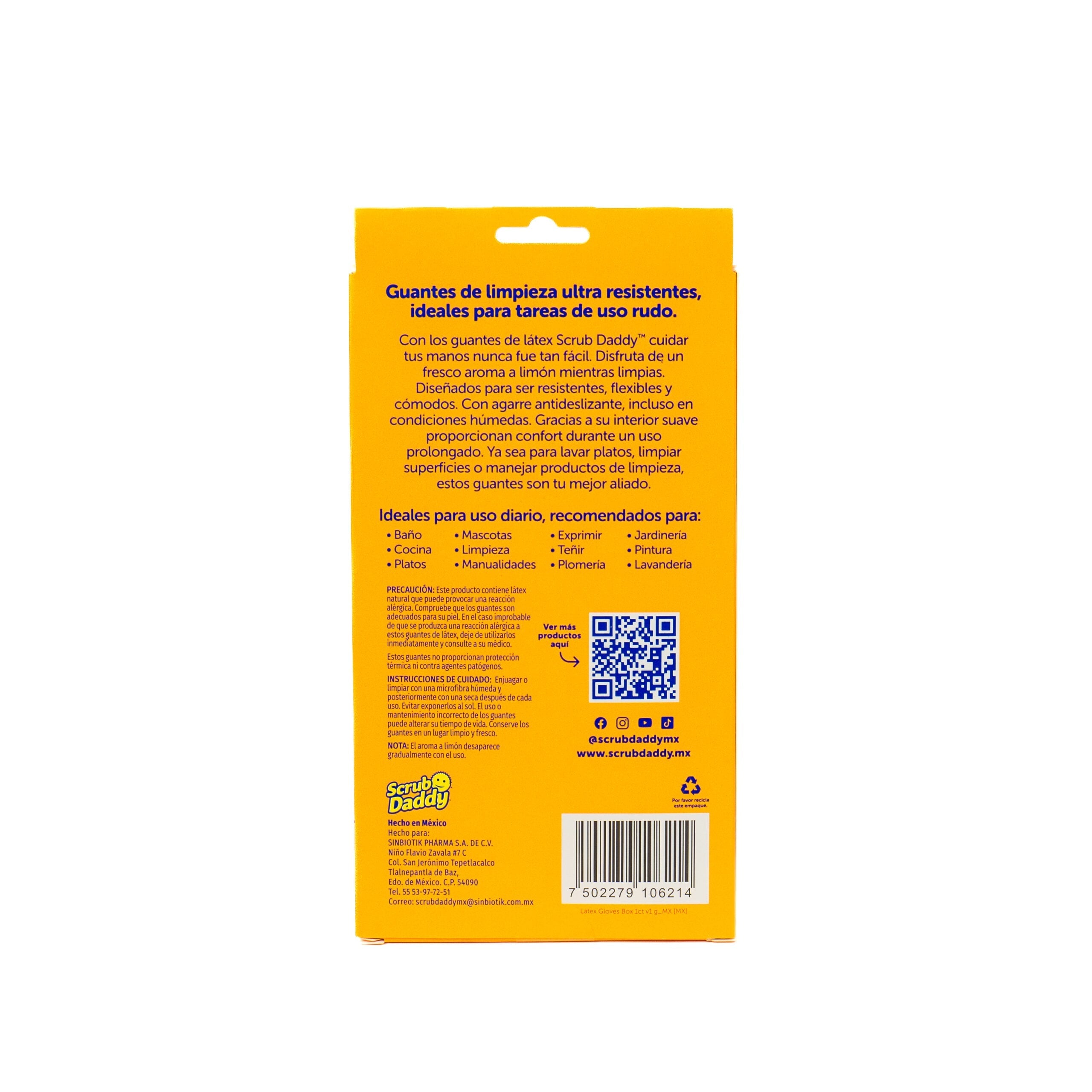 Scrub Daddy Lemon Scented Latex Gloves (5FPZ)