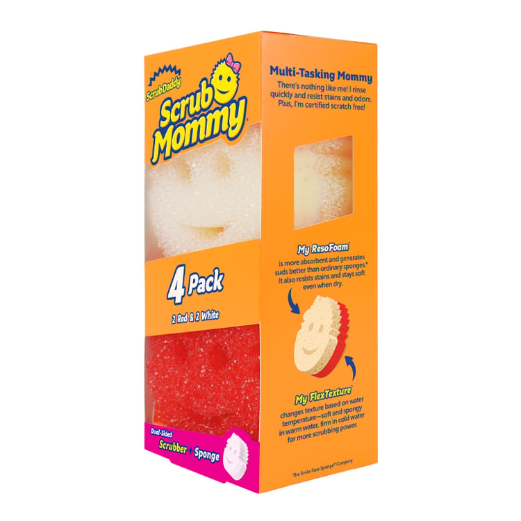Scrub Mommy 4 Count – Red and White (SROY)