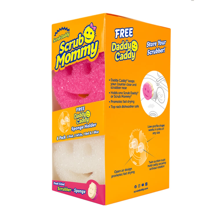 Scrub Mommy 6 Count with Free Daddy Caddy (SV8Y)
